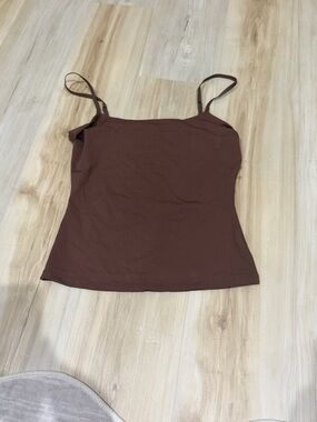Brown Spaghetti Strap Tank Top - Women's